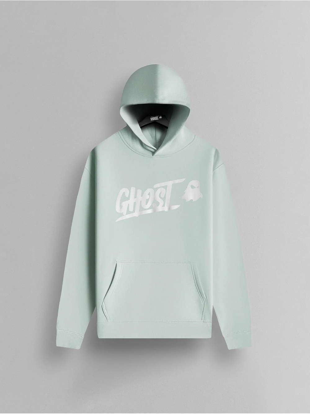 Ghost Logo Mint Green Hoodie – Pullover Women’s Sweatshirt